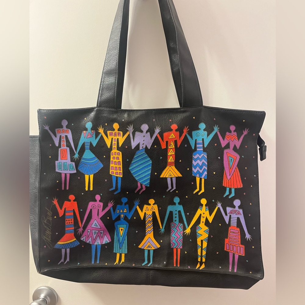 Laurel Burch Purse Tote Bag Shopper Fashion Models Women Dresses Tote Pre❤️ - Picture 1 of 14